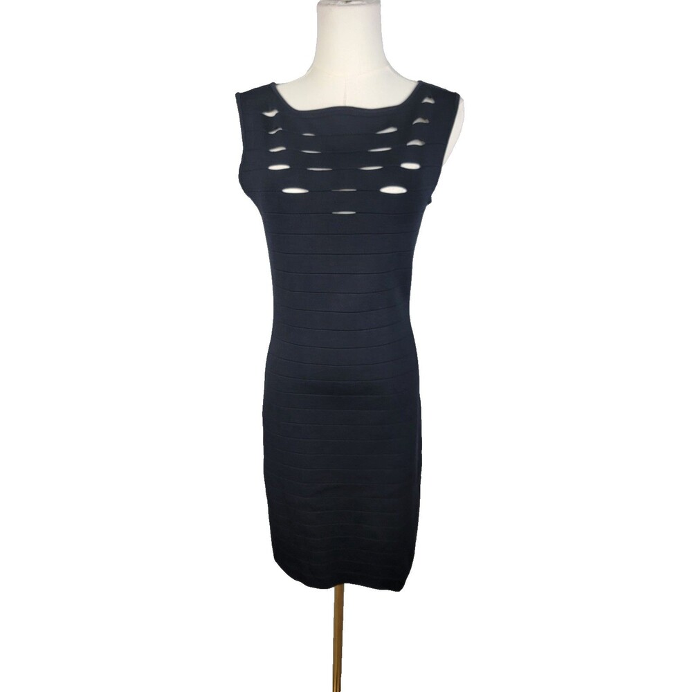 Karen Millen Cut Out Bandage Dress Blk Size 3 / US M